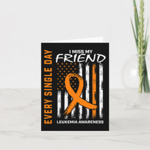 Sympathy Gifts For Loss of Friend Leukaemia Awaren Card