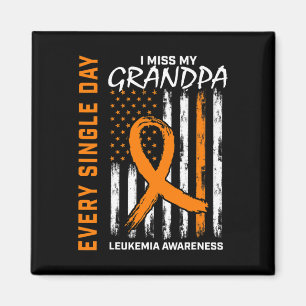 Sympathy Gifts For Loss of Grandpa Leukemia Awaren Magnet