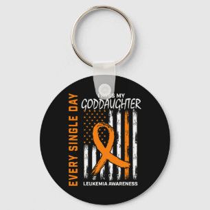 Sympathy Gifts Loss of Goddaughter Leukaemia Aware Key Ring