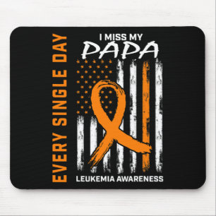 Sympathy Gifts Loss Of Papa Orange Leukaemia Aware Mouse Mat