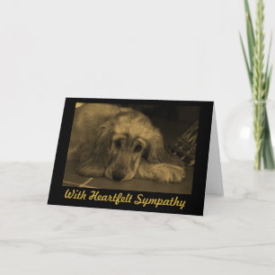 Sympathy Golden Retriever Card