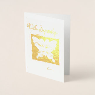 Sympathy Greeting Card, by Cahir  Foil Card
