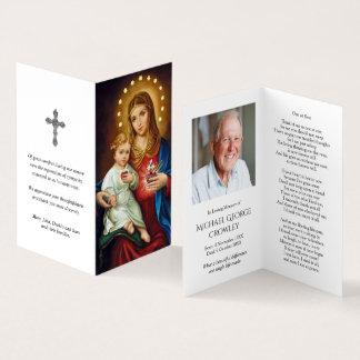 Sympathy Holy Cards | Immaculate Heart Mary