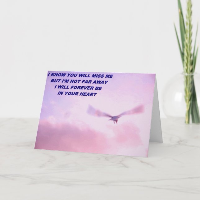 Sympathy, I'll  Miss You_ Card (Front)