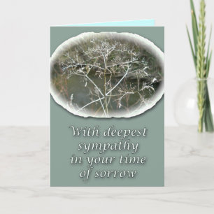 Sympathy Lacy Weed Card