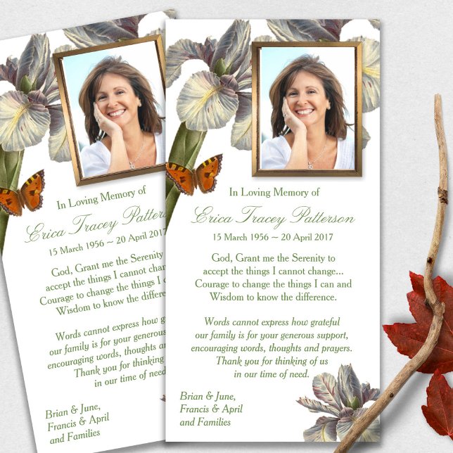 Sympathy Loss Butterfly Funeral Thank You Cards (funeral thank you cards, bereavement, elegant, simple, celebration of life, sympathy card)