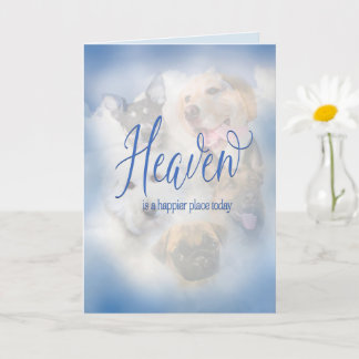 Sympathy, Loss of Dog, Heavenly Dogs Card