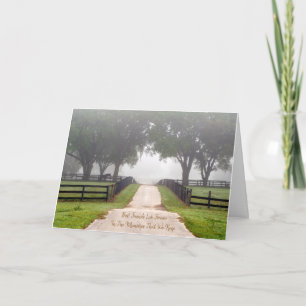 Sympathy Loss of Horse Poem Personalised Card