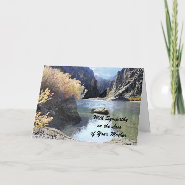 Sympathy, Loss of Mother, Beautiful Scenery Card (Front)
