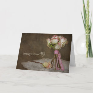 Sympathy Loss of Wife Rose Bouquet Card