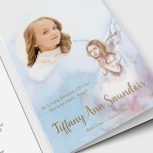 Sympathy Memorial Angel Funeral Thank You Cards