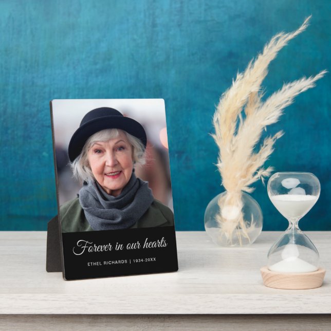 Sympathy Memorial In Loving Memory | Photo Plaque (Side)