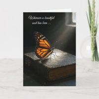 Sympathy Monarch Butterfly On a Holy Bible
