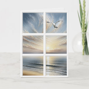 Sympathy Ocean View in Window Card