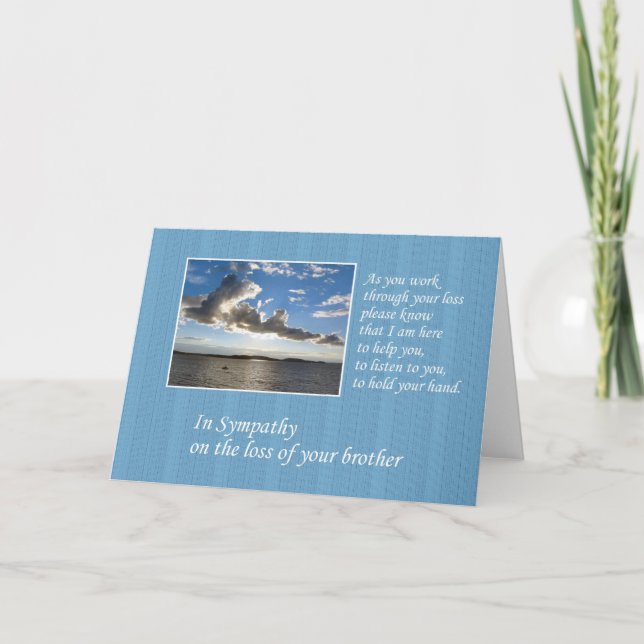 Sympathy on Loss of Brother Card (Front)