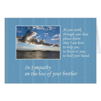 Sympathy on Loss of Brother Greeting Card