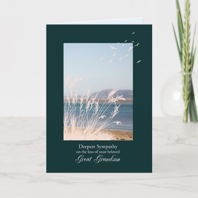 Sympathy on Loss of Great Grandson Card (Front)