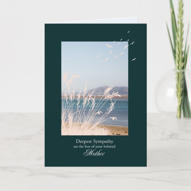 Sympathy on Loss of Mother-in-Law, Grasses Card (Front)