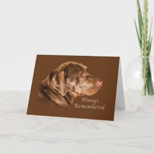 Sympathy on Loss of Pet, Labrador Retriever Dog Card