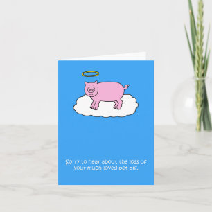 Sympathy on Loss of Pet Pig Card
