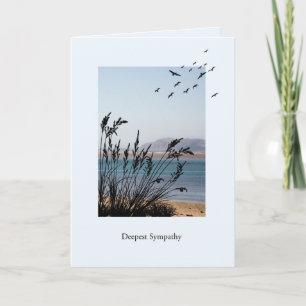 Sympathy on Loss, Seaside Scene Card