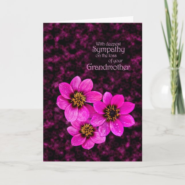 Sympathy on the loss of a grandmother card (Front)
