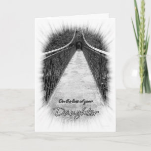 Sympathy on the Loss of Your Daughter Bridge Card