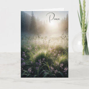 Sympathy Peaceful Morning Misty Meadow Card