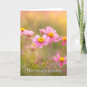 Sympathy Pink Daisies Card