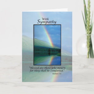 Sympathy Rainbow, Christian Card
