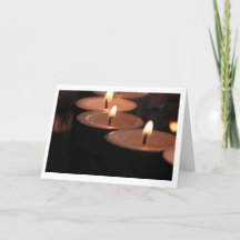 Sympathy Tealight Candle Card