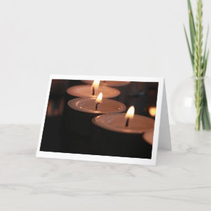 Sympathy Tealight Candle Card
