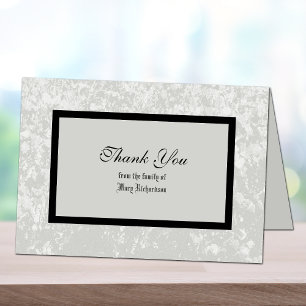 Sympathy Thank You Card in Classic Grey