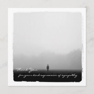 Sympathy Thank You Flat Photo Card
