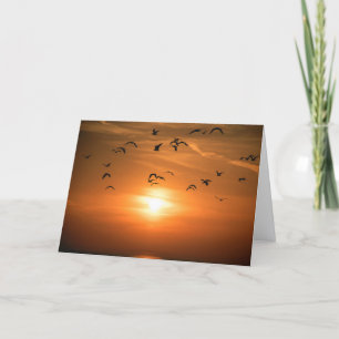 Sympathy Thank You Lake Michigan Sunset Card
