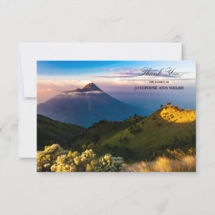 Sympathy Thank You Memorial Mountain Photography Card