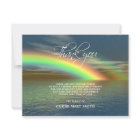 Sympathy THANK YOU Memorial Rainbow Ocean Water