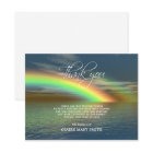 Sympathy THANK YOU Memorial Rainbow Ocean Water