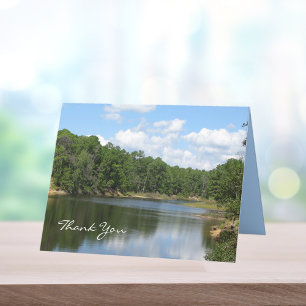 Sympathy Thank You Note Card -- Beautiful Lake