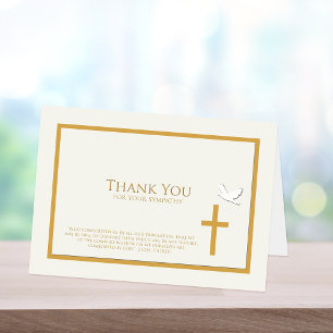 Sympathy Thank You Note Card -- Christian