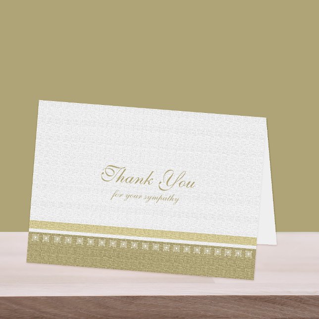 Sympathy Thank You Note Card - Classic Elegance (Creator Uploaded)
