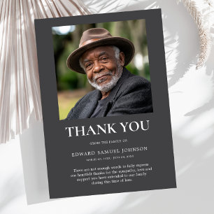 Sympathy Thank You Photo Card