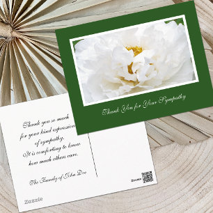 Sympathy Thank You Postcard