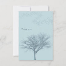 Sympathy Tree Blank Flat Card