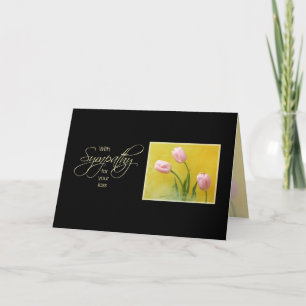 Sympathy tulips card