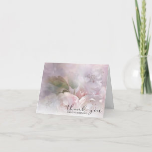 Sympathy White Pink Blossoms THANK YOU   PHOTO