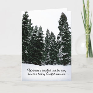Sympathy Winter Scene Tender Greeting Card