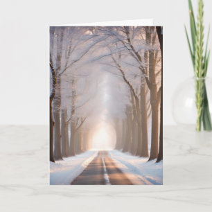 Sympathy Winter Tunnel of Trees Card