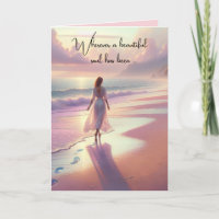 Sympathy Woman Walking On the Beach