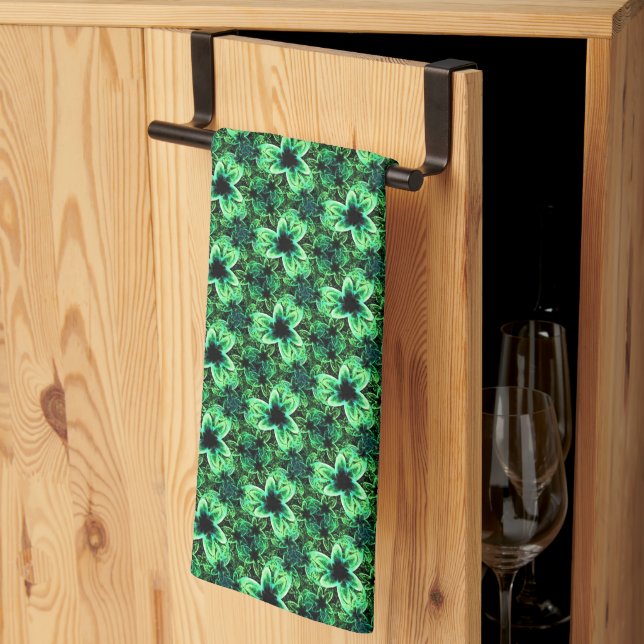 Symphony in Green  Tea Towel (Thirds Fold)